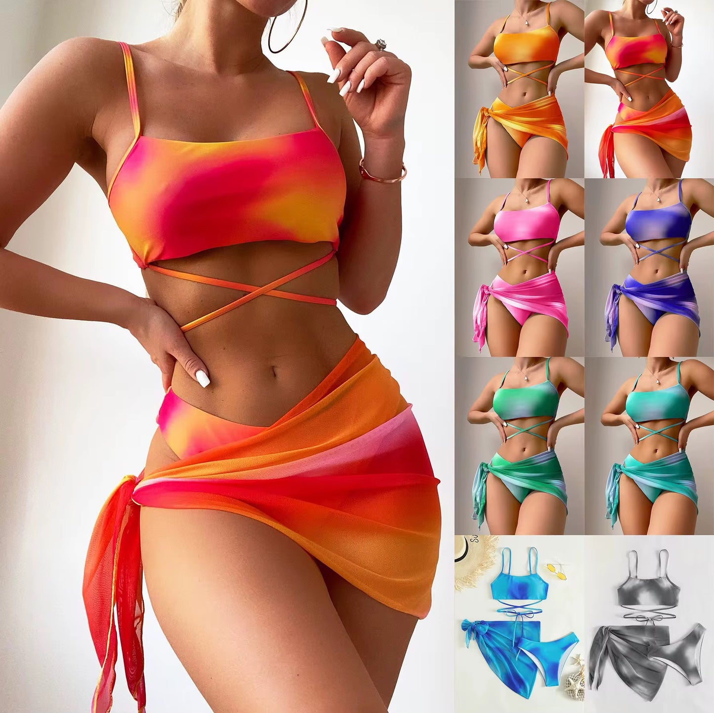 3 piece swimwear