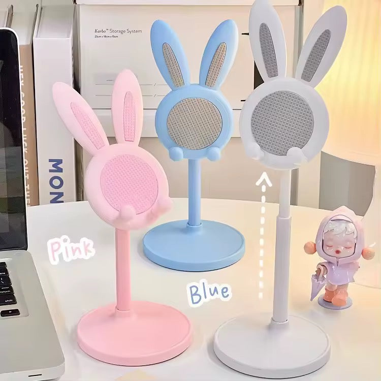 100pcs Cute Cartoon Rabbit Folding Cell Phone Stand Adjustable Desktop Mobile Phone Holder