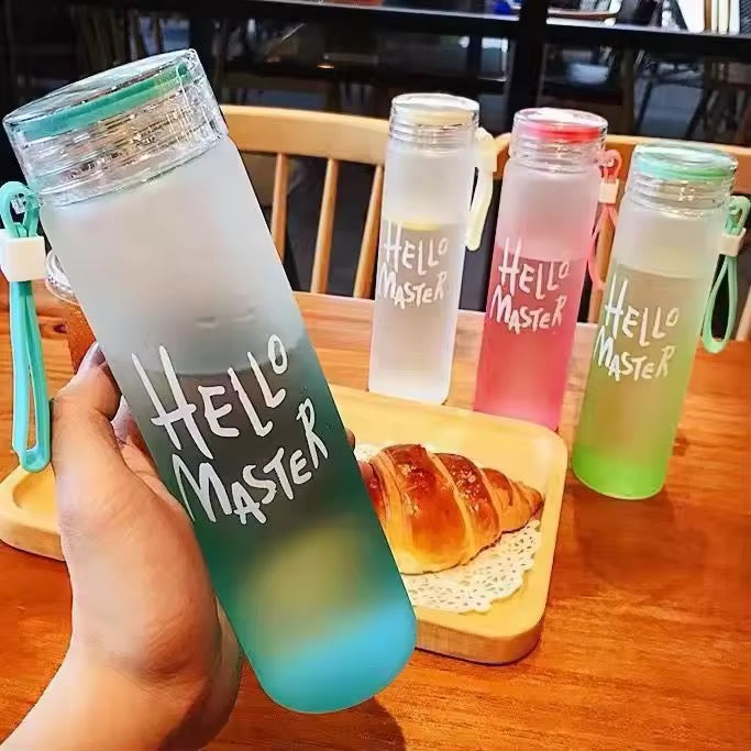 200pcs Wholesale Glass Water Bottle with Plastic Lid