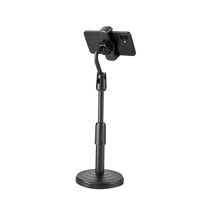 100pcs Adjustable Desk Household Phone Stander Take Photo Live Elastic Height Selfie Stick Portable Tripod Desktop Clamp Holder