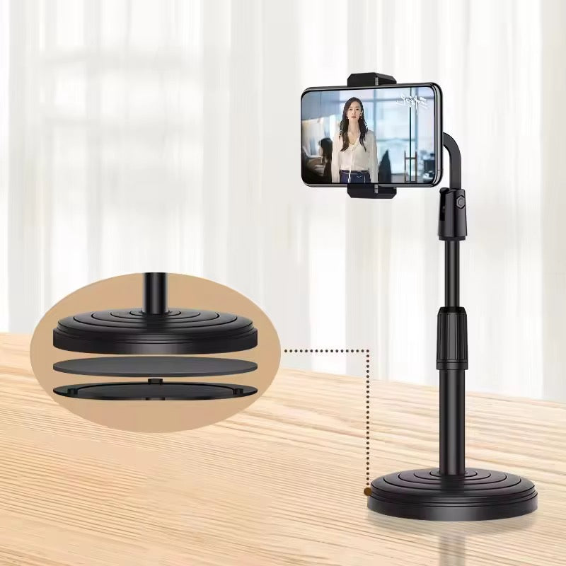 100pcs Adjustable Desk Household Phone Stander Take Photo Live Elastic Height Selfie Stick Portable Tripod Desktop Clamp Holder